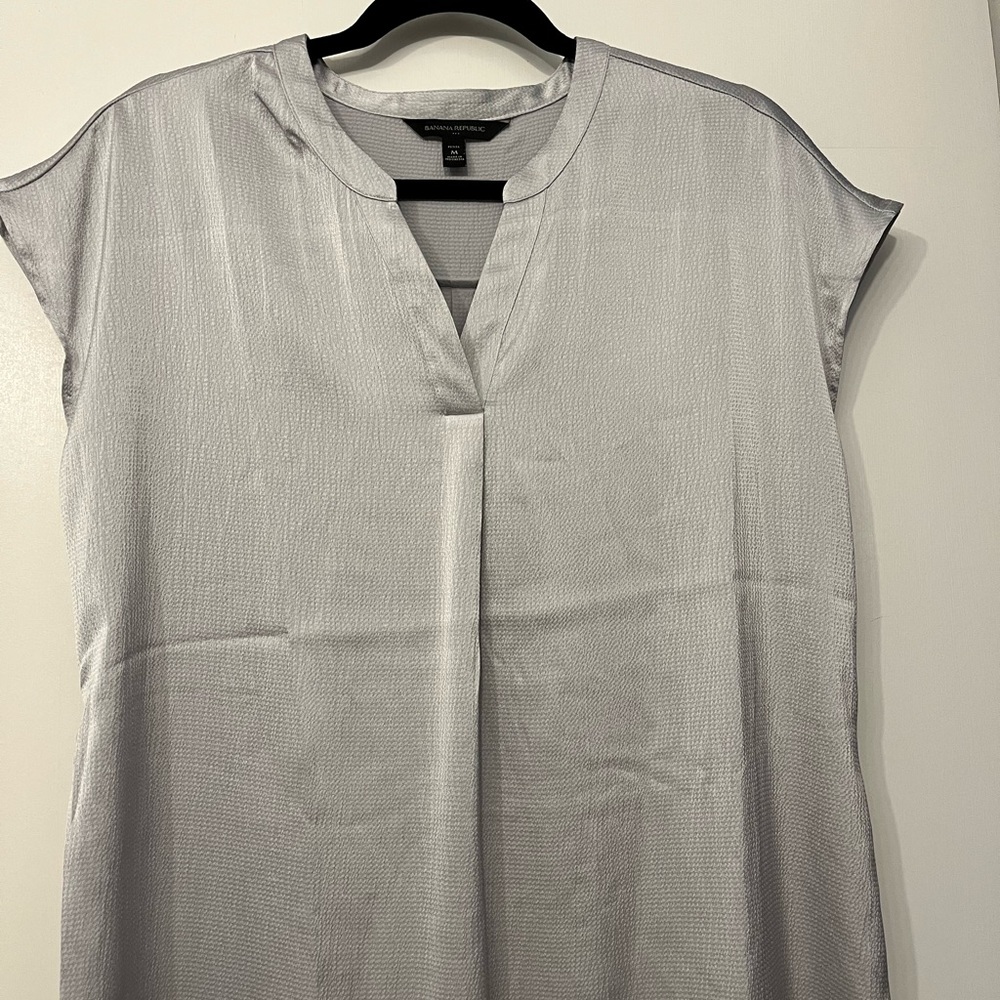 Silver textured flowy dress